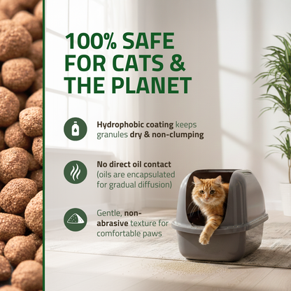 Little Litter Saver | a New Generation Of Cat Litter Box Deodorizer | Unique Formula for Slow Release | Natural Fresh Scent | Up to 15 Weeks Supply | 3 x 0.5oz bags (Cedar)